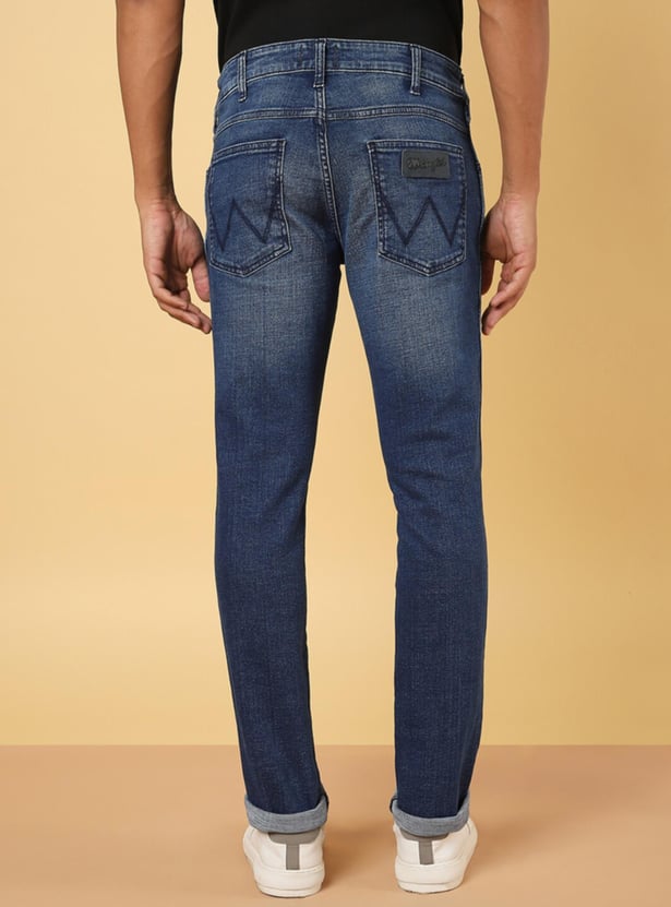 WRANGLER Men Stonewashed Skanders Jeans (Slim)