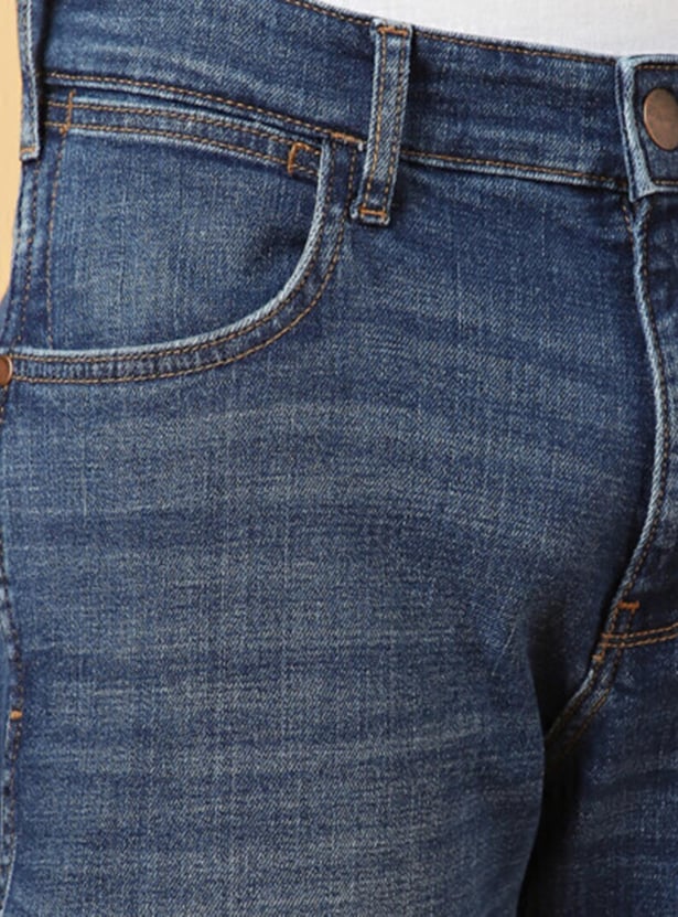 WRANGLER Men Stonewashed Millard Jeans (Straight)