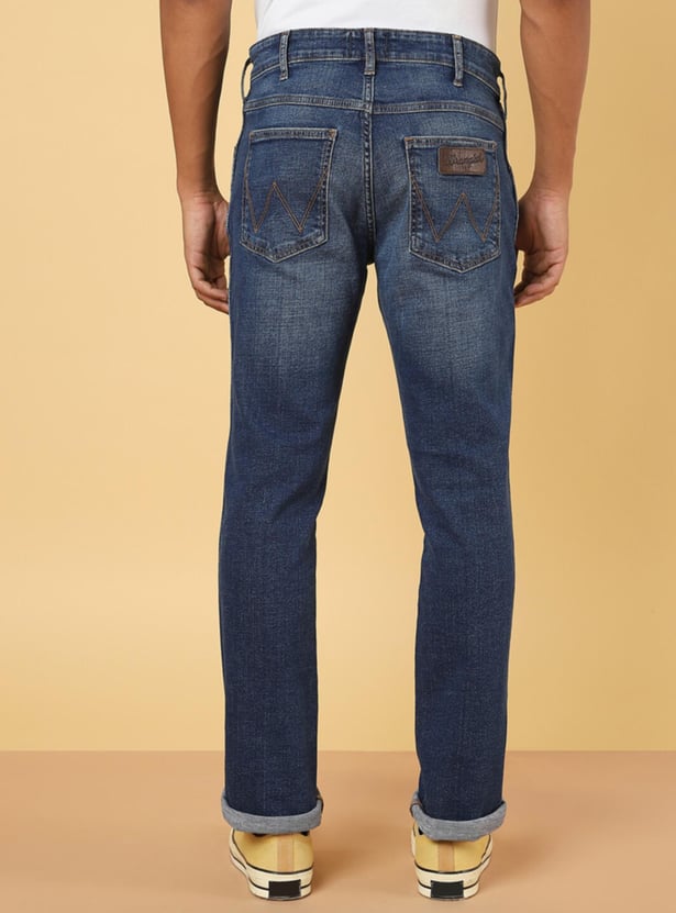 WRANGLER Men Stonewashed Millard Jeans (Straight)