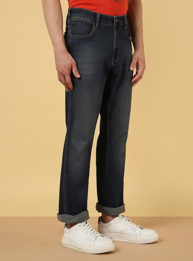 WRANGLER Men Stonewashed Millard Jeans (Straight)