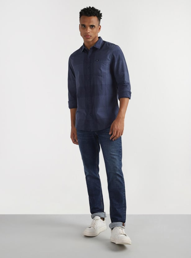 LEE Men Checked Slim Fit Shirt