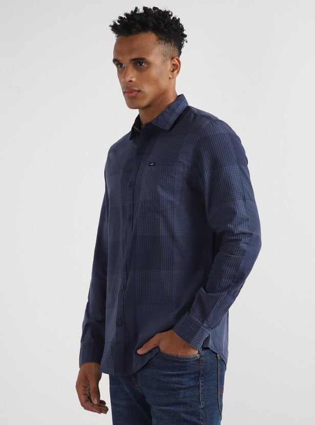 LEE Men Checked Slim Fit Shirt