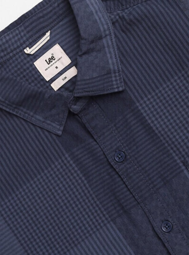 LEE Men Checked Slim Fit Shirt