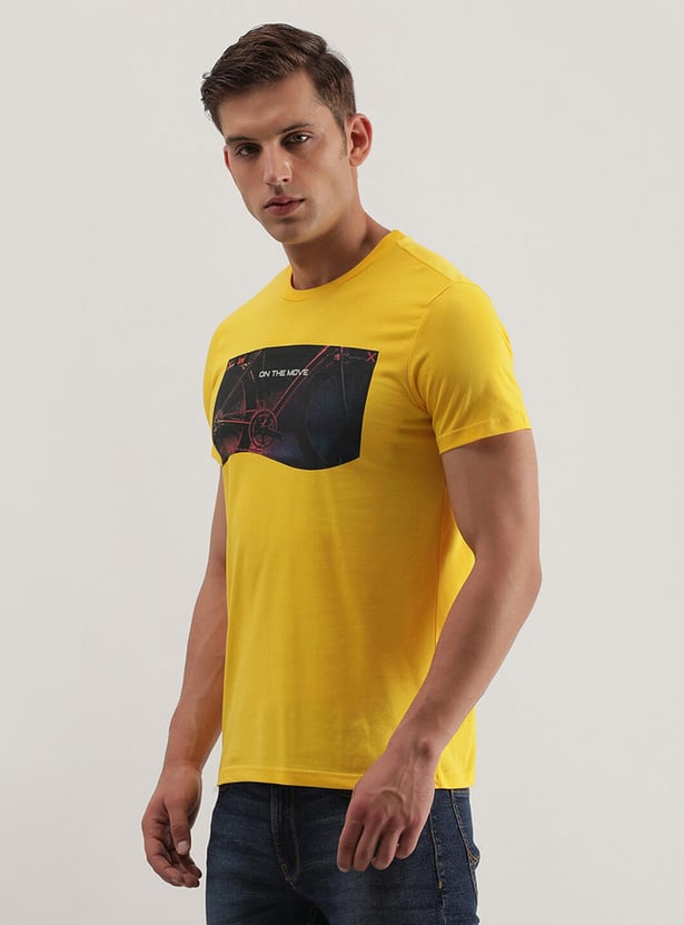LEE Men Graphic Printed Slim Fit T-shirt