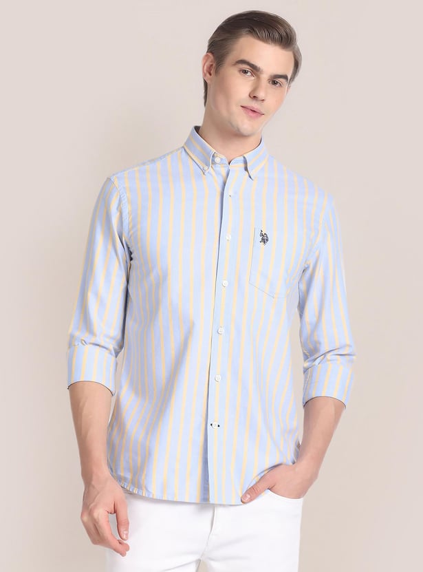 U.S. POLO ASSN. Men Striped Regular Fit Casual Shirt
