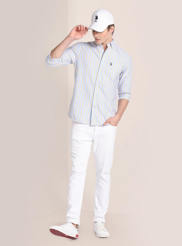 U.S. POLO ASSN. Men Striped Regular Fit Casual Shirt
