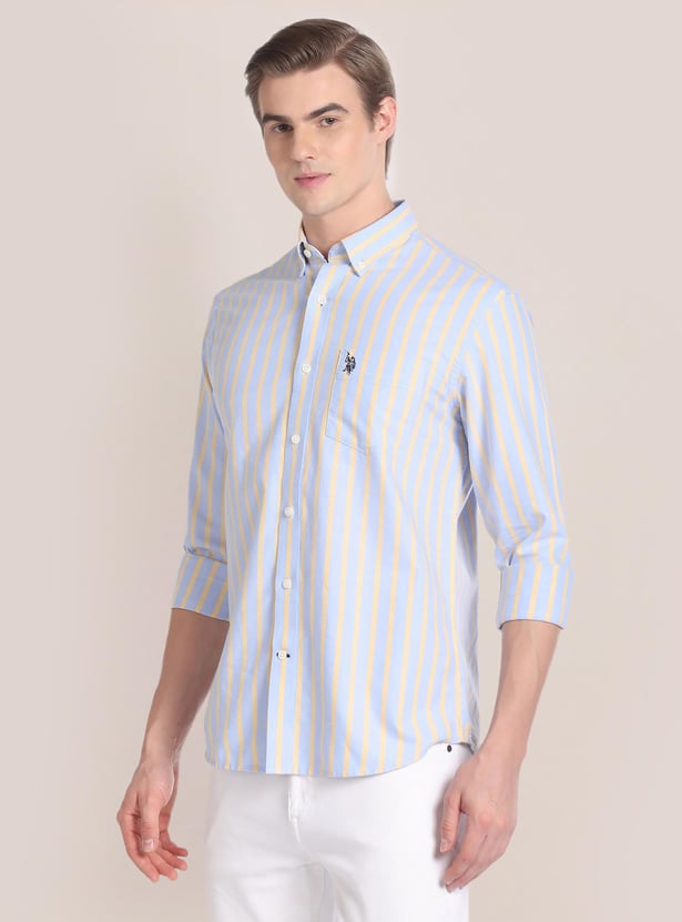 U.S. POLO ASSN. Men Striped Regular Fit Casual Shirt