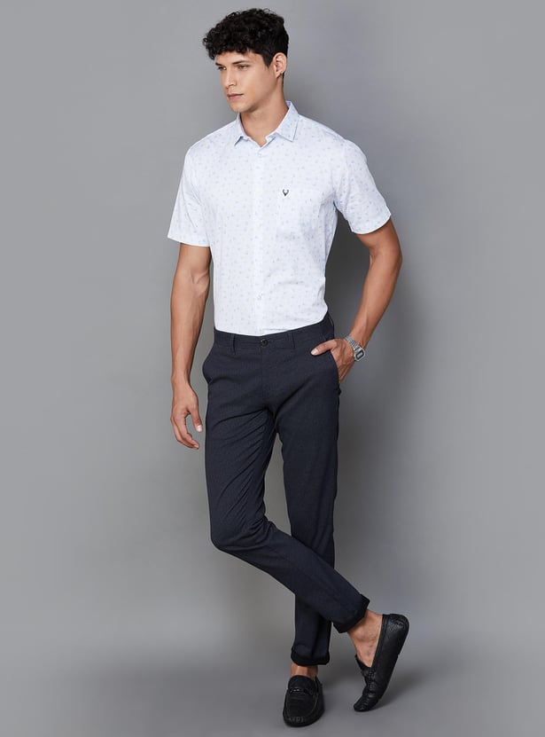 ALLEN SOLLY Men Slim Fit Printed Casual Shirt