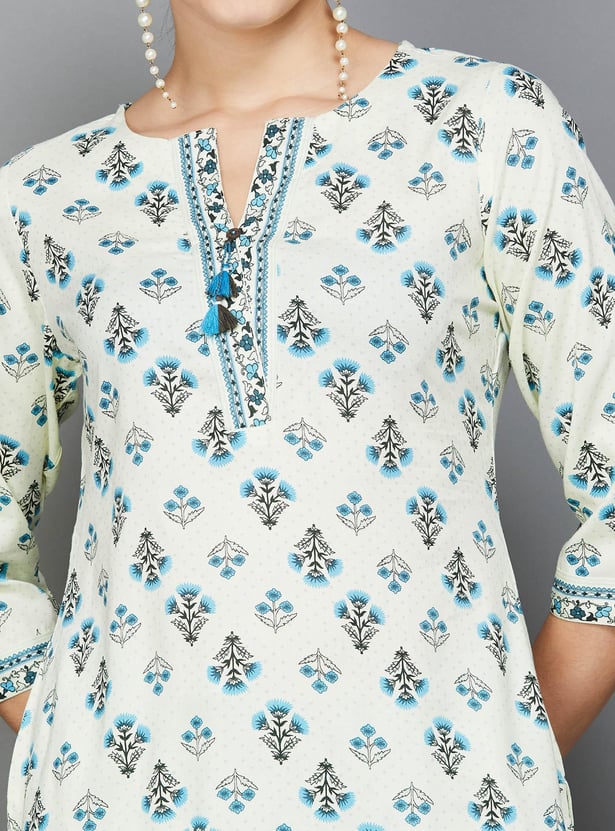 RANGRITI Women Printed Straight Kurta Set