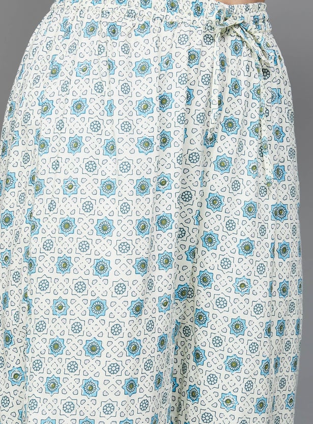 RANGRITI Women Printed Straight Kurta Set