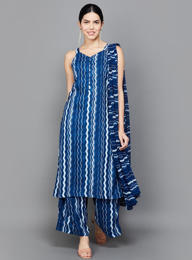 RANGRITI Women Printed Straight Kurta Set
