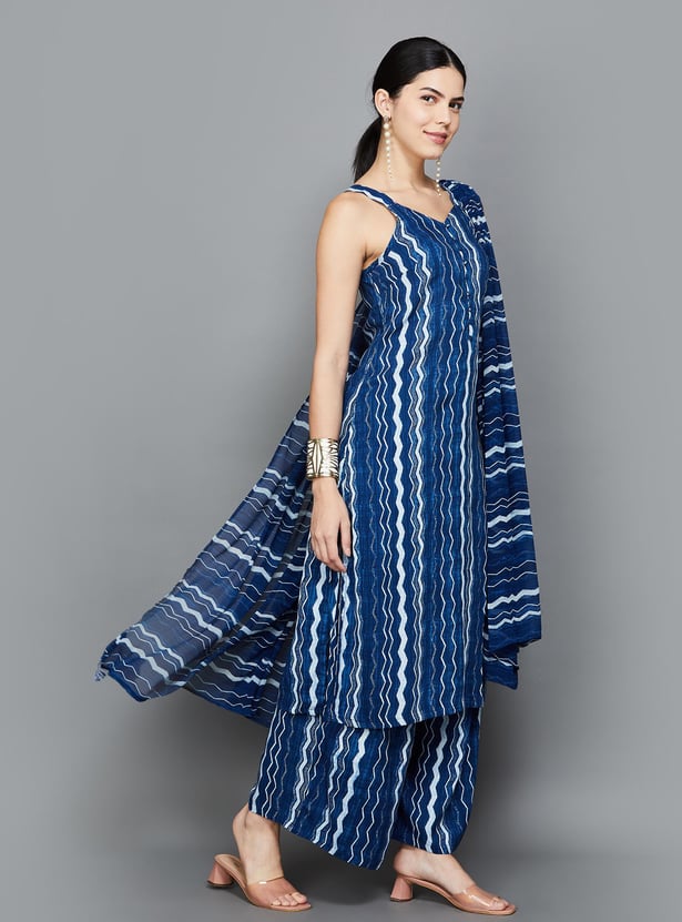 RANGRITI Women Printed Straight Kurta Set