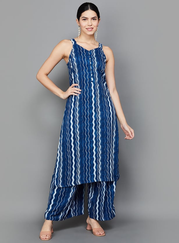 RANGRITI Women Printed Straight Kurta Set