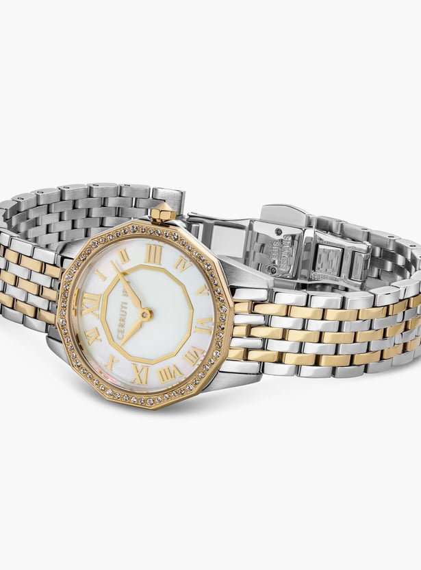CERRUTI 1881 Women Embellished Analog Watch with Metal Strap - CECIWLG0008203W