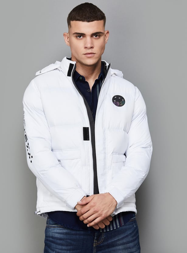 Spykar full sleeve solid men's jacket hotsell