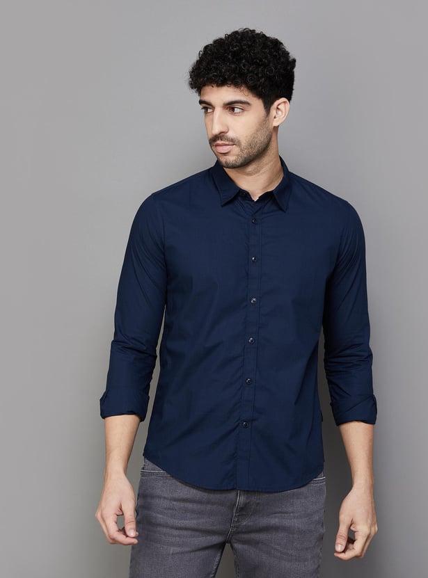 PEPE JEANS Men Solid Regular Fit Shirt