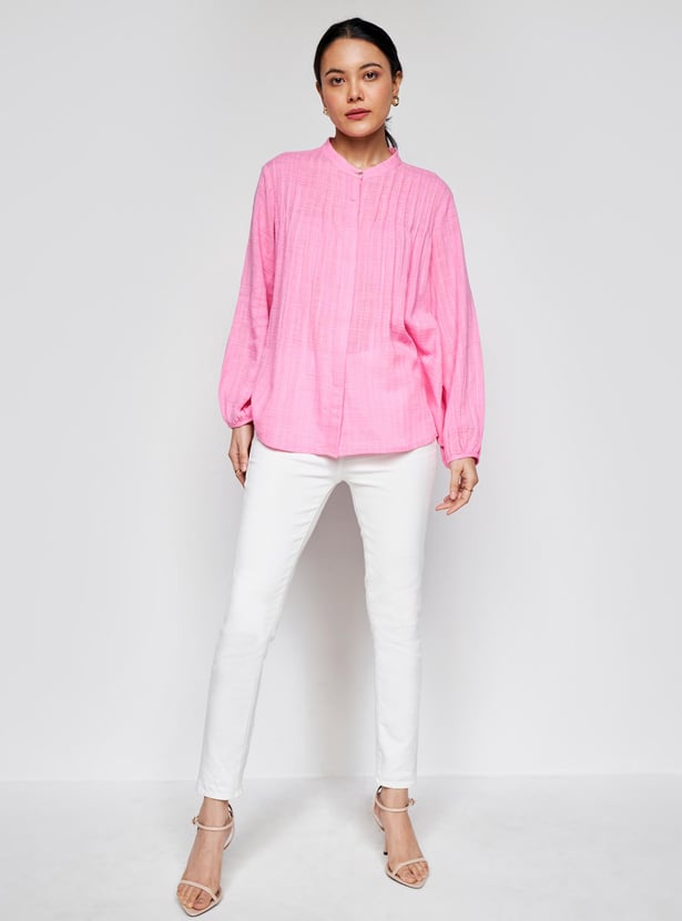 AND Women Solid Regular Fit Top