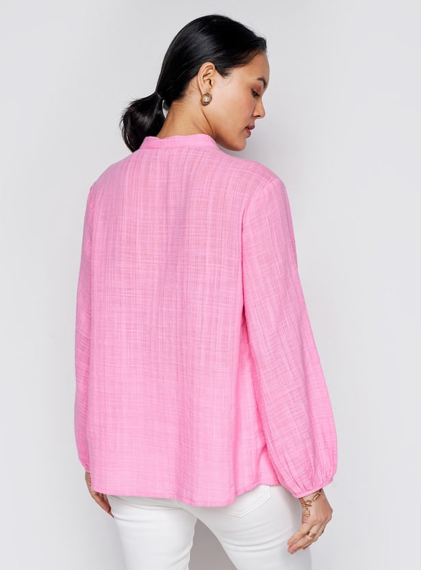 AND Women Solid Regular Fit Top