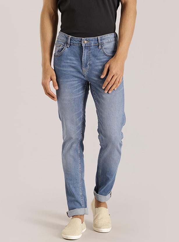 INDIAN TERRAIN Men Stonewashed Slim Fit Jeans