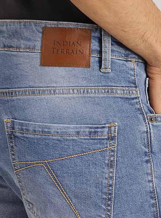 INDIAN TERRAIN Men Stonewashed Slim Fit Jeans