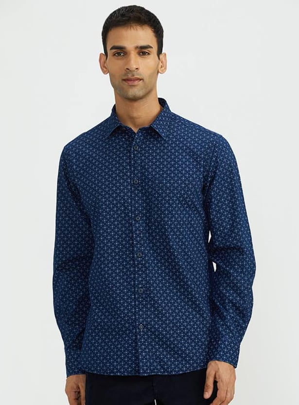 INDIAN TERRAIN Men Printed Slim Fit Casual Shirt