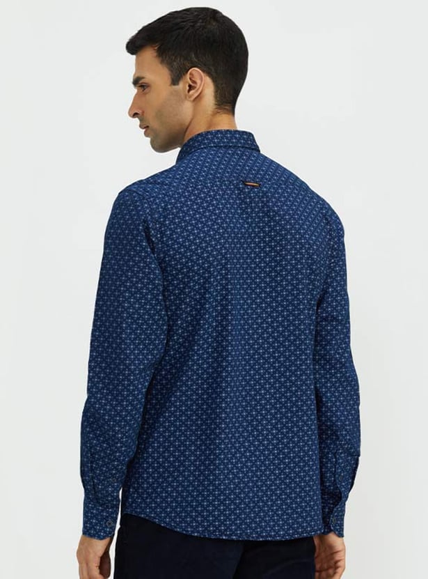 INDIAN TERRAIN Men Printed Slim Fit Casual Shirt