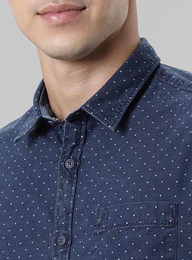 INDIAN TERRAIN Men Printed Slim Fit Casual Shirt