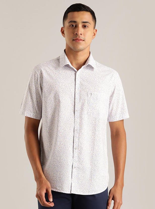 INDIAN TERRAIN Men Printed Slim Fit Casual Shirt