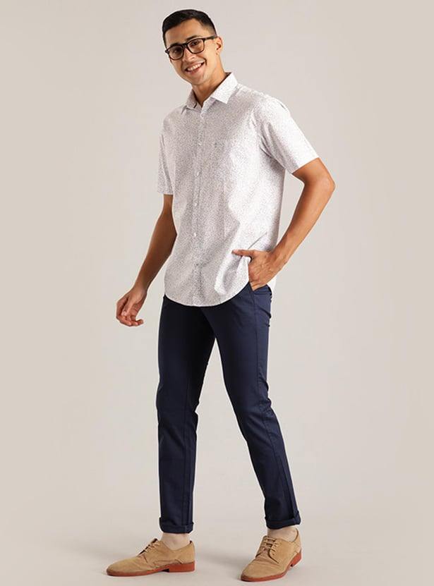 INDIAN TERRAIN Men Printed Slim Fit Casual Shirt