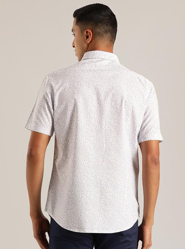INDIAN TERRAIN Men Printed Slim Fit Casual Shirt