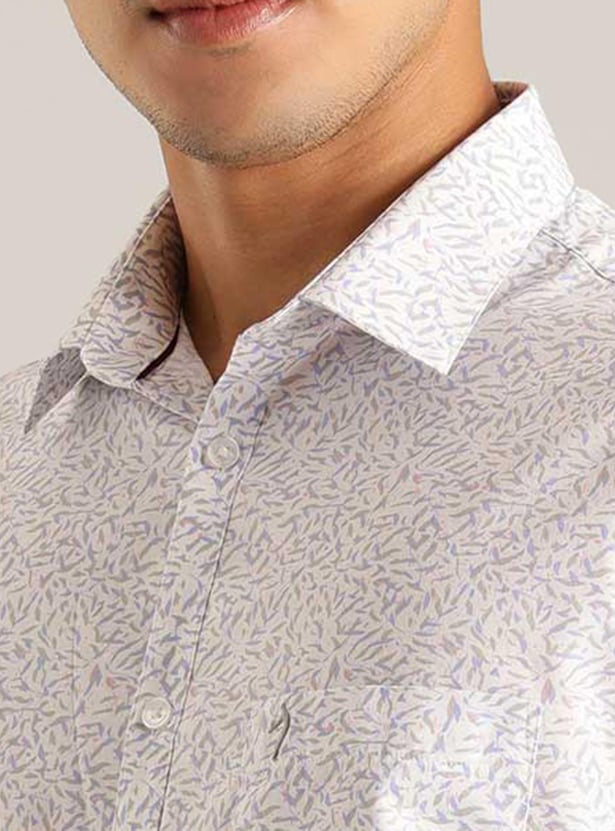 INDIAN TERRAIN Men Printed Slim Fit Casual Shirt