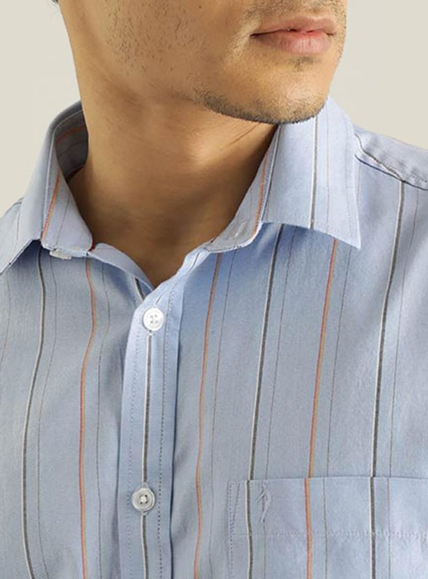 INDIAN TERRAIN Men Striped Slim Fit Casual Shirt