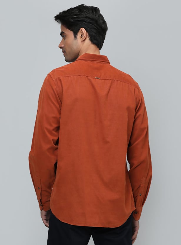 INDIAN TERRAIN Men Solid Slim Fit Casual Shirt