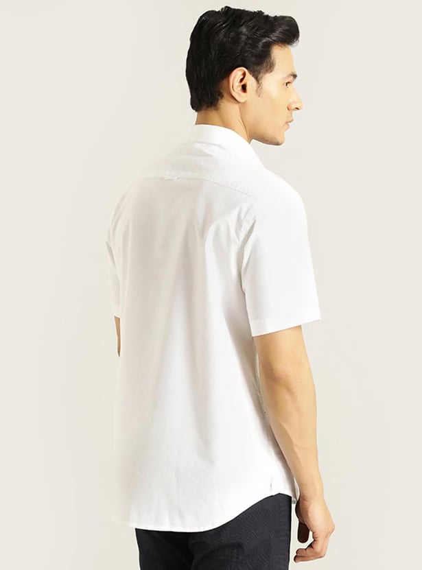 INDIAN TERRAIN Men Solid Slim Fit Casual Shirt