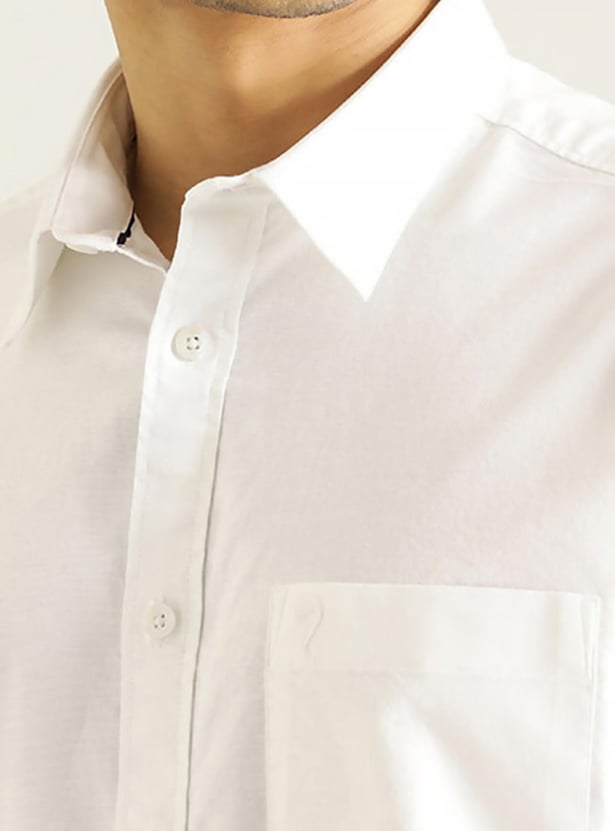 INDIAN TERRAIN Men Solid Slim Fit Casual Shirt