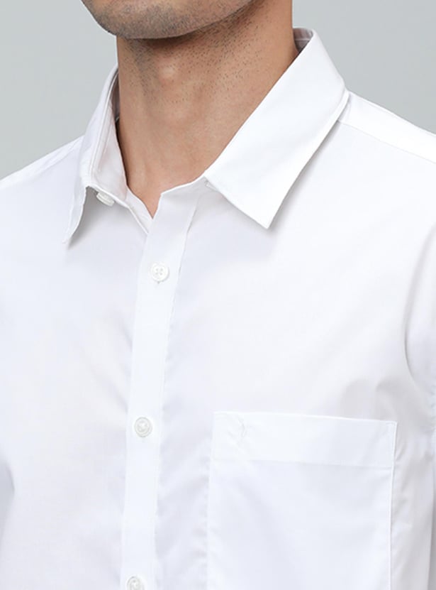 INDIAN TERRAIN Men Solid Slim Fit Casual Shirt