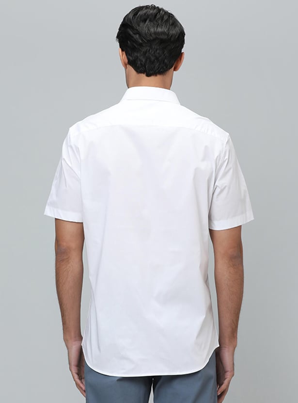 INDIAN TERRAIN Men Solid Slim Fit Casual Shirt