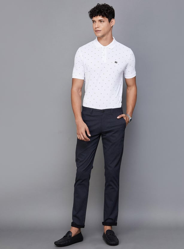 ARROW SPORT Men Printed Slim Fit Polo T-Shirt