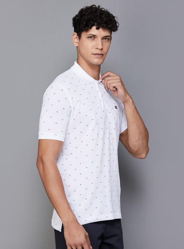 ARROW SPORT Men Printed Slim Fit Polo T-Shirt