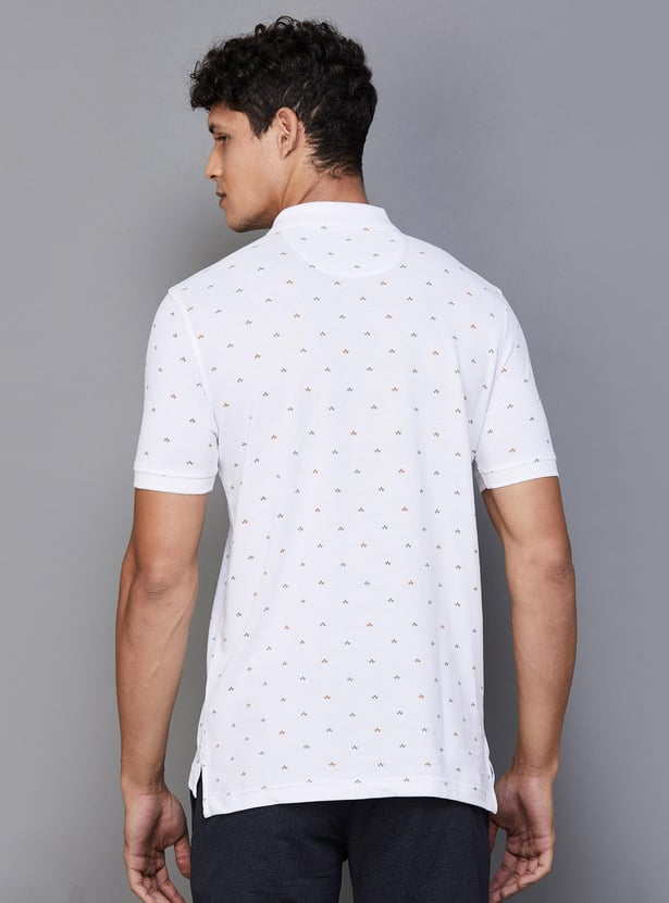 ARROW SPORT Men Printed Slim Fit Polo T-Shirt