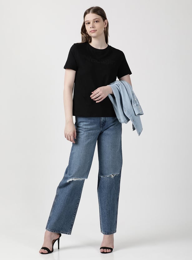 WRANGLER Women Printed Regular Fit T-shirt