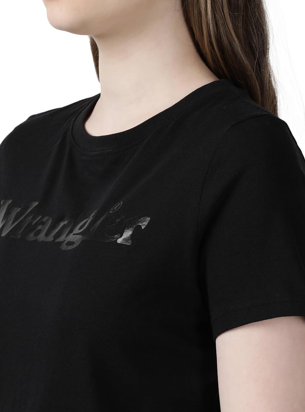 WRANGLER Women Printed Regular Fit T-shirt