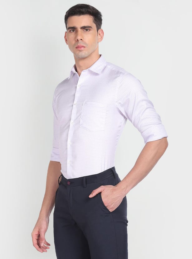 ARROW Men Checked Regular Fit Formal Shirt