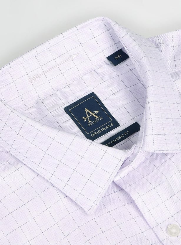 ARROW Men Checked Regular Fit Formal Shirt