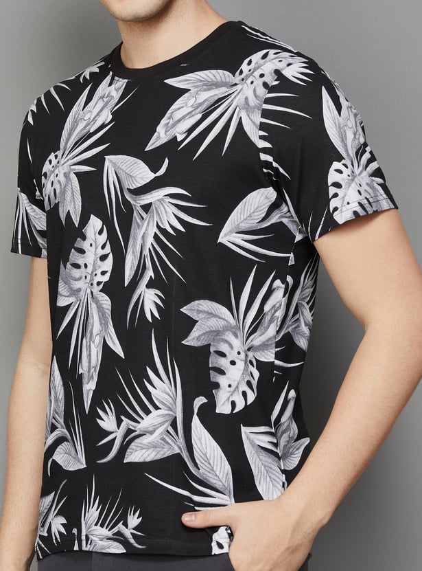 CELIO Men Printed Regular Fit T-shirt