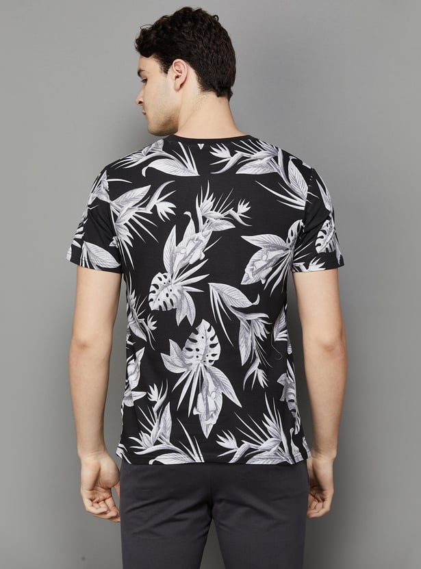 CELIO Men Printed Regular Fit T-shirt