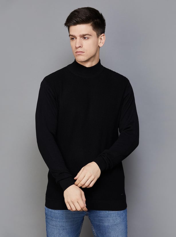 Turtleneck Sweater Saree With Woolen Sweater Buy T-BASE Men Ribbed