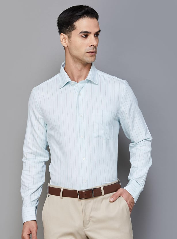 BLACKBERRYS Men Striped Slim Fit Formal Shirt