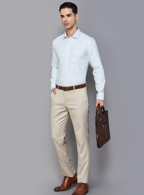 BLACKBERRYS Men Striped Slim Fit Formal Shirt