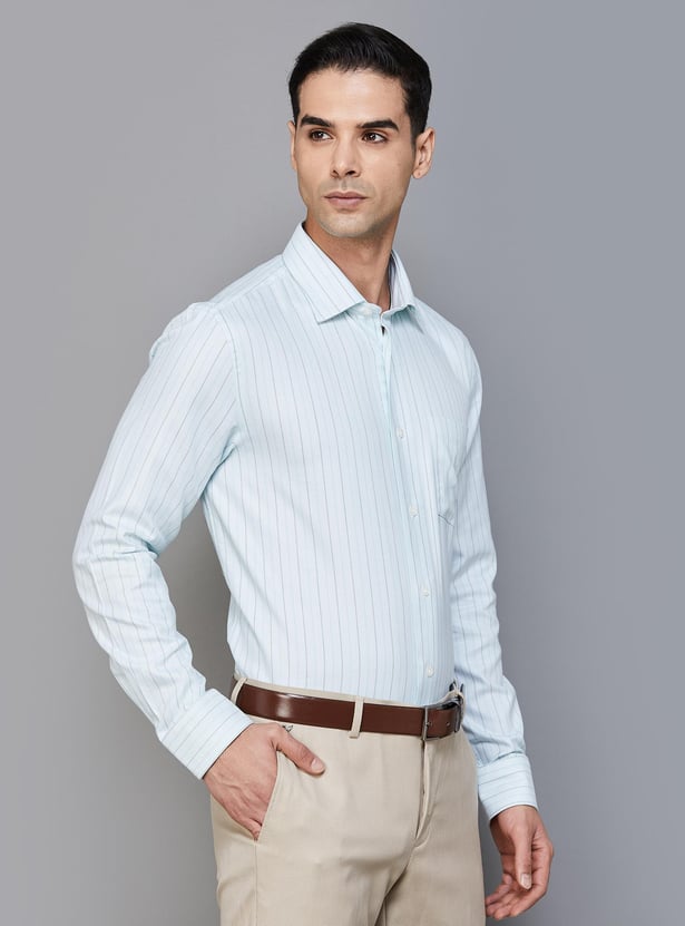 BLACKBERRYS Men Striped Slim Fit Formal Shirt